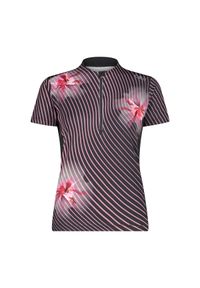 Damska koszulka z zamkiem błyskawicznym CMP. Kolor: szary. Sport: kolarstwo #1