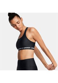 Stanik sportowy damski treningowy Under Armour biustonosz sportowy. Kolor: czarny. Sport: bieganie #1