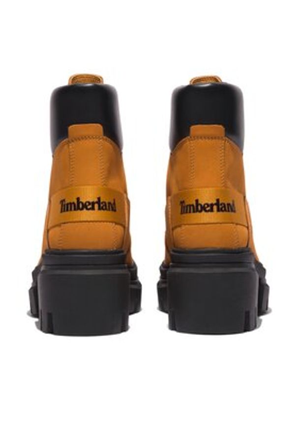 Timberland Botki Everleigh Boot Front Zip TB0A5YHM2311 Brązowy. Kolor: brązowy. Materiał: nubuk, skóra