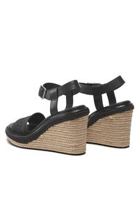 Calvin Klein Espadryle Wedge 70HH HW0HW01499 Czarny. Kolor: czarny. Materiał: skóra #3