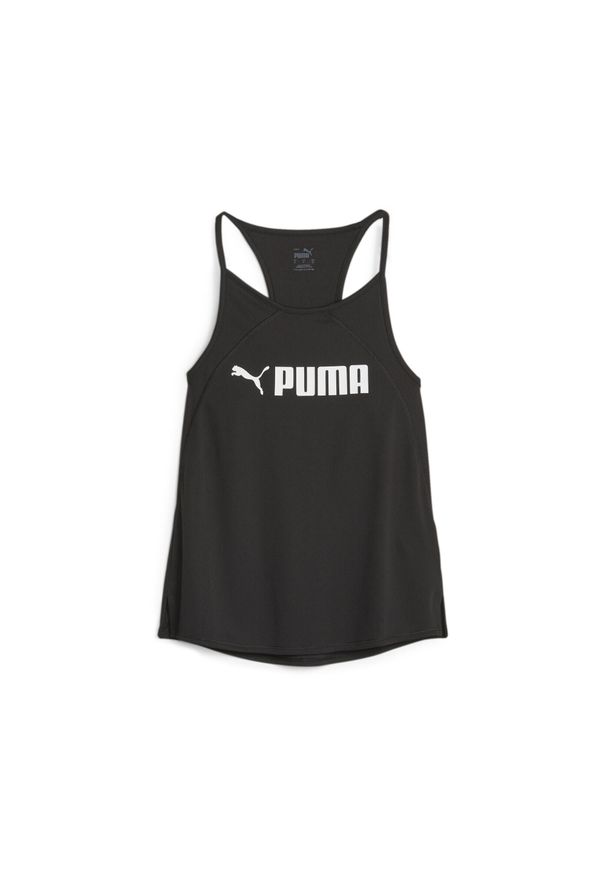 Puma - Koszulka treningowa damska PUMA Fit Fashion Ultrabreathe Allover Tank. Kolor: biały, wielokolorowy, czarny