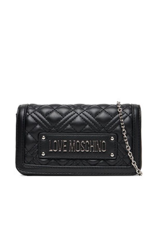 Love Moschino - LOVE MOSCHINO Torebka JC5681PP0NLA000B Czarny. Kolor: czarny. Materiał: skórzane