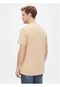 Calvin Klein Jeans T-Shirt J30J325268 Beżowy Regular Fit. Kolor: beżowy. Materiał: bawełna