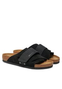 Birkenstock Klapki Kyoto 1022350 Czarny. Kolor: czarny. Materiał: skóra, zamsz #5