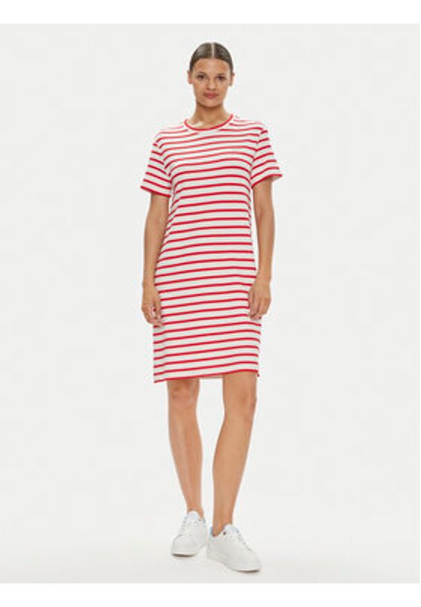 GANT - Gant Sukienka codzienna 4200831 Czerwony Regular Fit. Okazja: na co dzień. Kolor: czerwony. Materiał: wiskoza. Typ sukienki: proste. Styl: casual