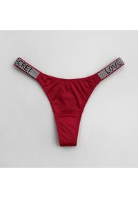 Intica - Stringi sportowe z cyrkoniami do codziennego użytku Dorolisa. Kolor: czerwony. Materiał: materiał