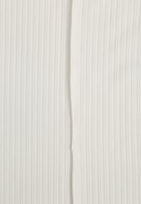 Born2be - Jasnobeżowe Szerokie Spodnie z Prążkowanej Tkaniny z Wysokim Stanem Sarora. Okazja: na co dzień. Stan: podwyższony. Kolor: beżowy. Materiał: tkanina, prążkowany. Wzór: prążki. Styl: casual #2