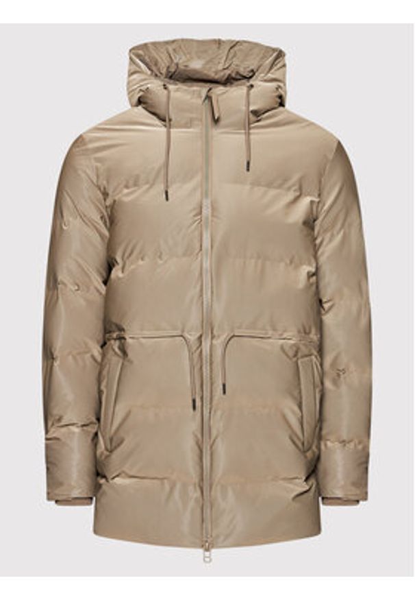 Rains Kurtka zimowa Unisex 1537 Beżowy Regular Fit. Kolor: beżowy. Materiał: syntetyk. Sezon: zima
