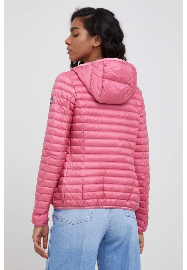 Colmar kurtka puchowa damska kolor różowy przejściowa. Okazja: na co dzień. Typ kołnierza: kaptur. Kolor: różowy. Materiał: puch. Styl: casual