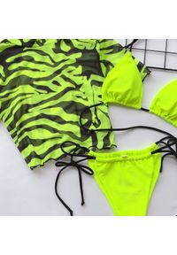 Intica - Strój kąpielowy z crop topem na lato plażowy wzór Senada. Kolor: wielokolorowy. Materiał: materiał #8