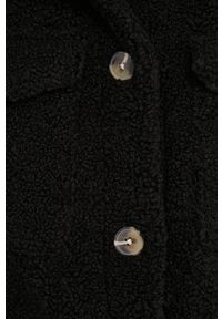 Answear Lab Płaszcz damski kolor czarny przejściowy. Okazja: na co dzień. Kolor: czarny. Materiał: materiał. Wzór: gładki. Styl: wakacyjny #4