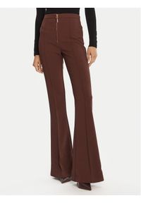 Elisabetta Franchi Spodnie materiałowe PA-122-56E2-V290 Brązowy Regular Fit. Kolor: brązowy. Materiał: syntetyk