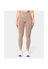 Legginsy bezszwowe Carpatree Accolade beżowe. Kolor: beżowy. Sport: fitness #1