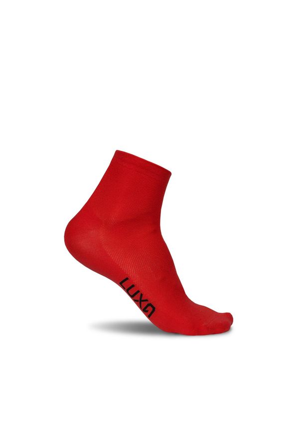 LUXA - Skarpety Rowerowe Unisex Luxa Classic Short. Kolor: czerwony. Materiał: elastan, poliamid. Sport: kolarstwo