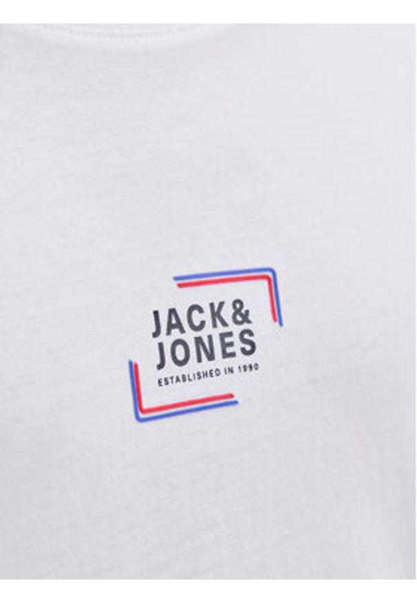 Jack & Jones T-Shirt Corp Graphic 12268415 Biały Regular Fit. Kolor: biały. Materiał: bawełna