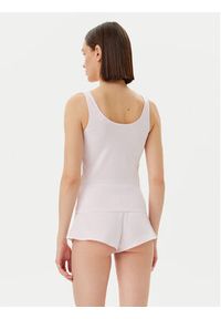 Guess Piżama O5GX13 KBBU1 Różowy Regular Fit. Kolor: różowy. Materiał: bawełna