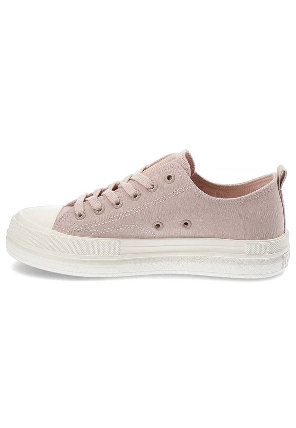 Big-Star - Różowe Trampki Big Star Sportowe Obuwie Damskie. Okazja: na co dzień. Zapięcie: bez zapięcia. Kolor: różowy. Materiał: guma, jeans, materiał. Sezon: lato. Styl: sportowy