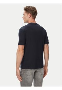 BOSS T-Shirt Logo Tape 50566606 Granatowy Regular Fit. Kolor: niebieski. Materiał: bawełna #2