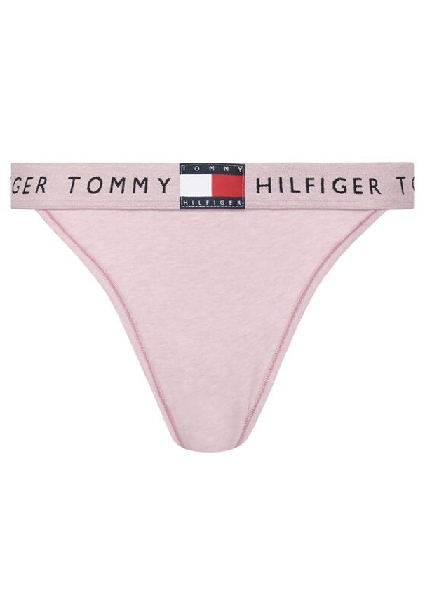 TOMMY HILFIGER - Tommy Hilfiger Stringi UW0UW06095 Różowy. Kolor: różowy. Materiał: bawełna