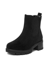 DeeZee Botki V2222-1 Czarny. Kolor: czarny. Materiał: materiał #6