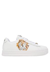 Versace Jeans Couture Sneakersy 79VA3SK3 Biały. Kolor: biały. Materiał: skóra #1