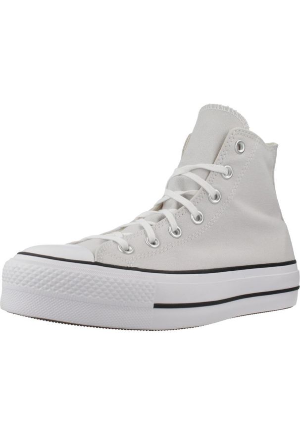 Tenisówki Converse Model Chuck Taylor All Star Lift Hi Kolor Szary. Kolor: szary. Materiał: tkanina