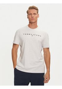 Tommy Jeans T-Shirt Linear Logo DM0DM20744 Szary Regular Fit. Kolor: szary. Materiał: bawełna #1