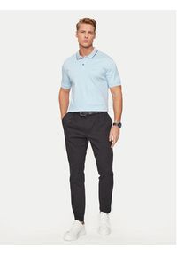 BOSS - Boss Polo Penrose 38 50469360 Błękitny Slim Fit. Typ kołnierza: polo. Kolor: niebieski. Materiał: bawełna