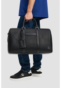 Karl Lagerfeld - KARL LAGERFELD Czarna torba podróżna Ikon Outline Weekender. Kolor: czarny #2