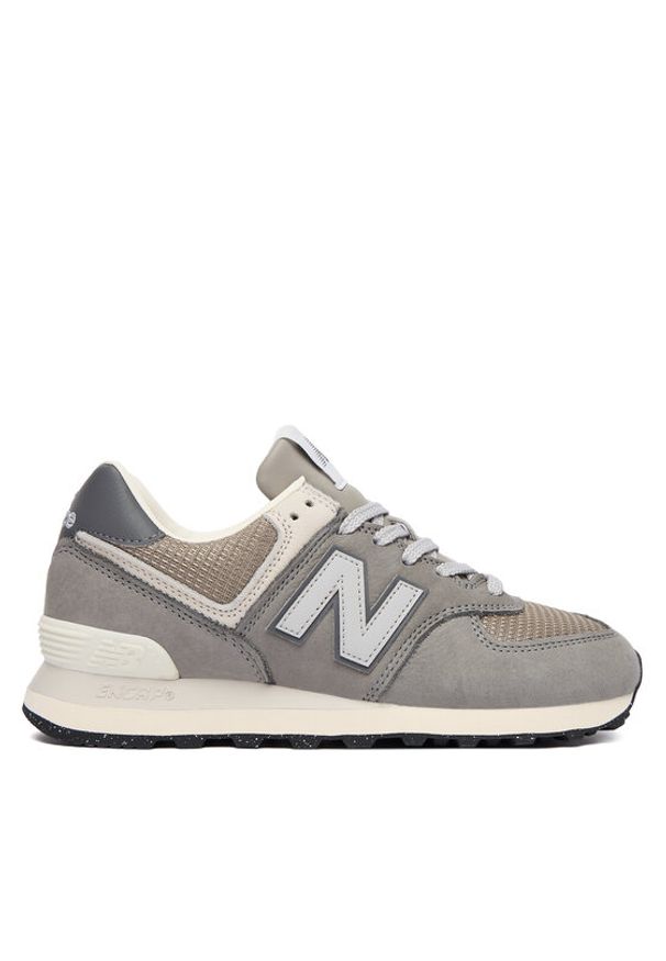 New Balance Sneakersy U574SNV W Szary. Kolor: szary. Materiał: nubuk, skóra. Model: New Balance 574