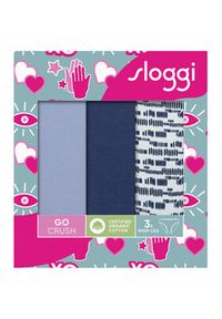 Sloggi Komplet 3 par fig klasycznych Go Crush 10219672 Niebieski. Kolor: niebieski. Materiał: bawełna #10