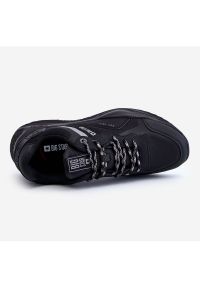 Big-Star - Męskie Lekkie Sneakersy Memory Foam System Big Star LL174150 Czarne. Zapięcie: sznurówki. Kolor: czarny. Materiał: materiał, skóra #8