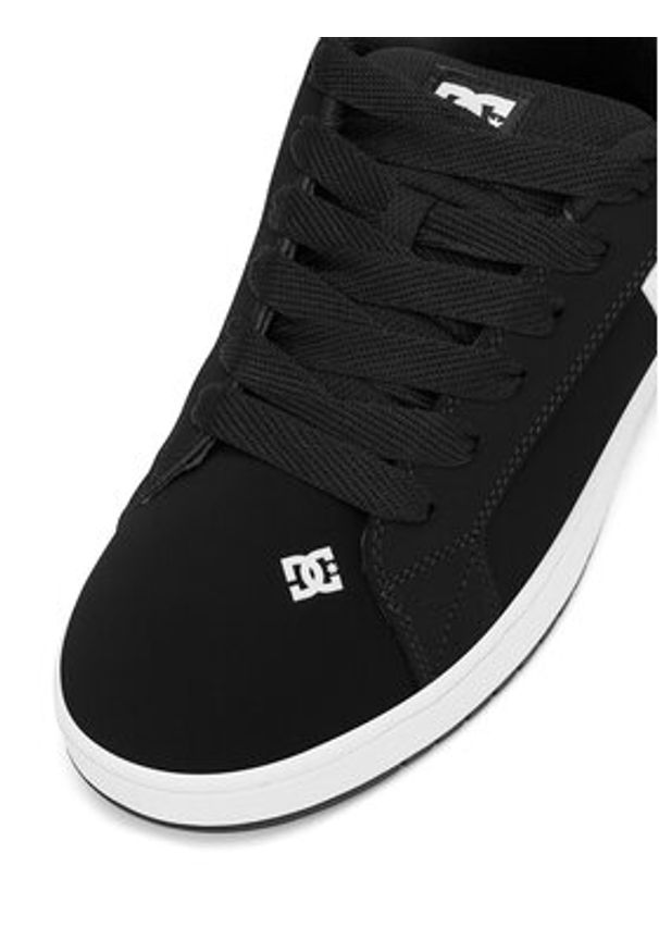 DC Shoes Sneakersy COURT GRAFFIK 300529-001 Czarny. Kolor: czarny. Materiał: skóra, nubuk
