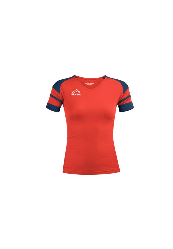 ACERBIS - Damski jersey Acerbis Kemari. Kolor: czerwony, niebieski, wielokolorowy. Materiał: jersey. Sport: piłka nożna
