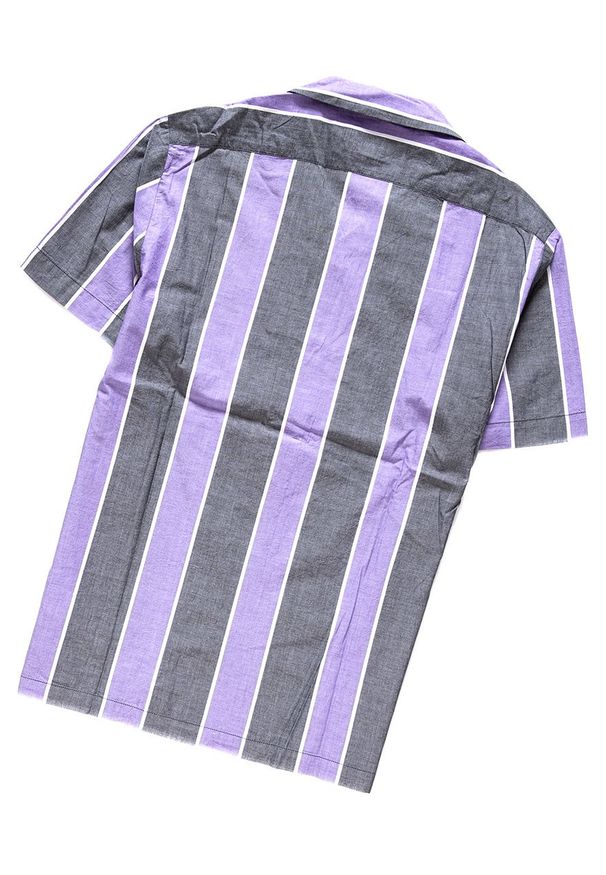 Wrangler - KOSZULA WRANGLER SS RESORT SHIRT TROPICAL PURPLE W59076SW3 112129663. Materiał: materiał