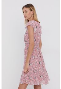 Haily's Sukienka kolor różowy mini rozkloszowana. Kolor: różowy. Materiał: tkanina. Długość rękawa: krótki rękaw. Typ sukienki: rozkloszowane. Długość: mini #5