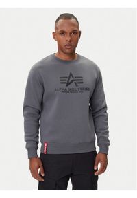 Alpha Industries Bluza Basic 178302 Szary Regular Fit. Kolor: szary. Materiał: bawełna