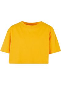 Urban Classics - Krótka Koszulka Dziewczęca Kimono. Kolor: żółty, pomarańczowy, wielokolorowy. Długość: krótkie