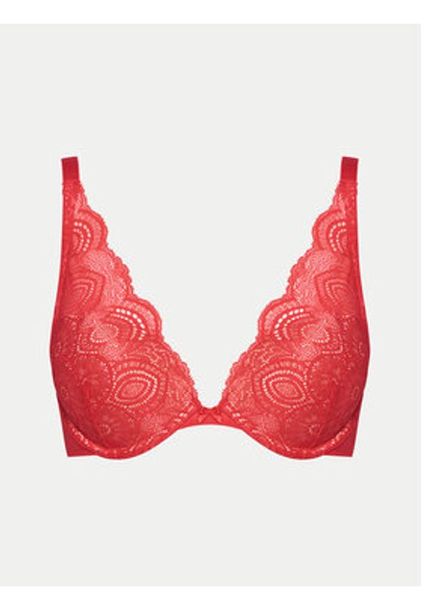 Wonderbra Biustonosz push-up WB000BHP Czerwony. Kolor: czerwony. Materiał: syntetyk. Rodzaj stanika: push-up