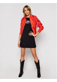 Alpha Industries Sukienka codzienna Basic T Long Wmn 116055 Czarny Regular Fit. Okazja: na co dzień. Kolor: czarny. Materiał: bawełna. Typ sukienki: proste. Styl: casual #4