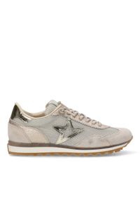 QUERCETTI - Buty CETTI C1259SRA B V25 Złoty. Kolor: szary. Materiał: tkanina, skóra