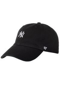 Męska czapka z daszkiem 47 Brand MLB New York Yankees Base Cap. Kolor: czarny. Materiał: bawełna