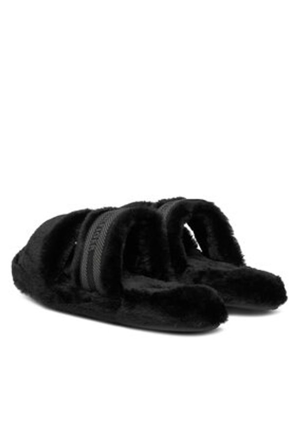 TOMMY HILFIGER - Tommy Hilfiger Kapcie Hilfiger Fur Slipper FW0FW08854 Czarny. Kolor: czarny. Materiał: materiał
