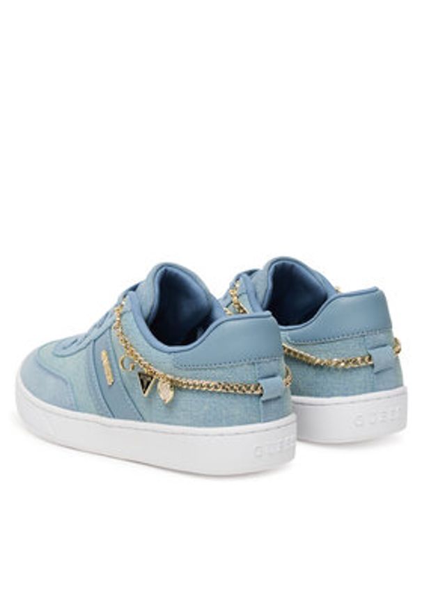 Guess Sneakersy 177191 Niebieski. Kolor: niebieski. Materiał: materiał