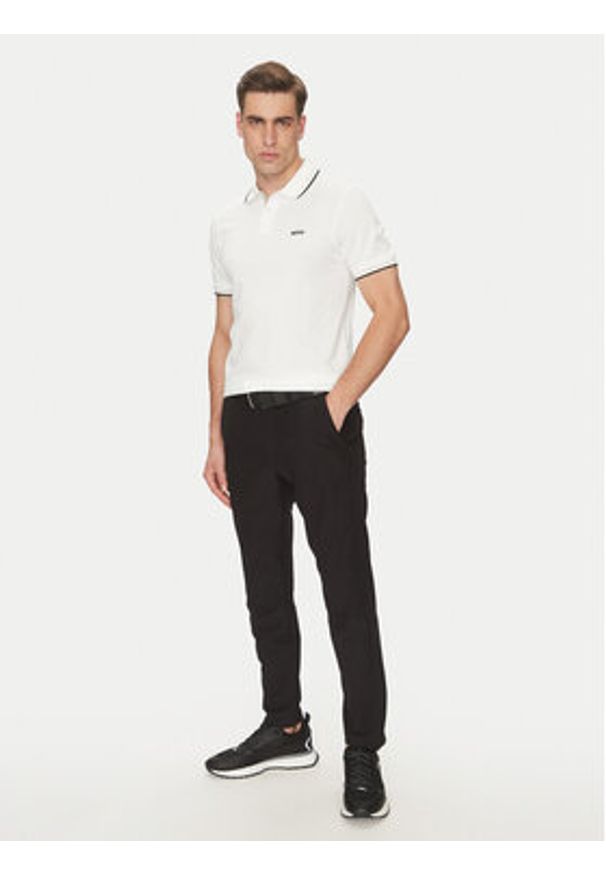 BOSS Polo Paul 50506193 Beżowy Slim Fit. Typ kołnierza: polo. Kolor: beżowy. Materiał: bawełna