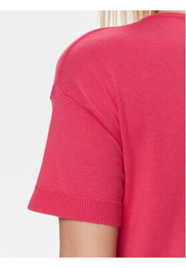 United Colors of Benetton - United Colors Of Benetton T-Shirt 103CD102M Różowy Regular Fit. Kolor: różowy. Materiał: bawełna