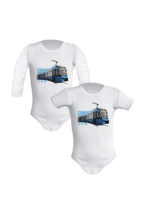 nikiniki - Moderus Gamma — body (Rozmiar: 6M; Długość rękawa: długi; Rodzaj nadruku: Moderus Gamma). Materiał: bawełna. Wzór: nadruk