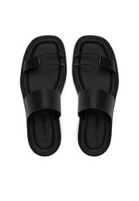 Calvin Klein Jeans Klapki Rope Sandal Soft Lth Mg YW0YW01864 Czarny. Kolor: czarny. Materiał: skóra