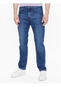 Sisley Jeansy 4I4ISE010 Granatowy Regular Fit. Kolor: niebieski