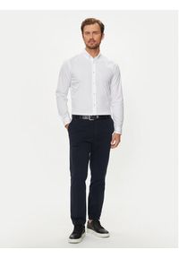 BOSS - Boss Koszula Roan 50520291 Biały Slim Fit. Kolor: biały. Materiał: bawełna